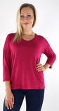 Vero Moda Tröja Brianna v-ringad fuchsia - Stickat för damer - 133966 - 1