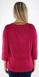 Vero Moda Tröja Brianna v-ringad fuchsia - Stickat för damer - 133966 - 2
