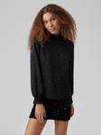 Vero Moda Skjorta Maya smock svart/björk prickar - Långärmade tröjor för damer - 132566 - 1