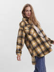 Vero Moda rutig dam shacket jacka Luna chai tea/checks - Lätta jackor för damer - 129286 - 4