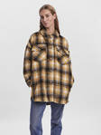 Vero Moda rutig dam shacket jacka Luna chai tea/checks - Lätta jackor för damer - 129286 - 1