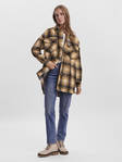 Vero Moda rutig dam shacket jacka Luna chai tea/checks - Lätta jackor för damer - 129286 - 2