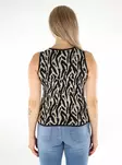 JDY damtopp Marble O-Neck svart/tapioca - Toppar för damer - 136406 - 2