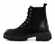 Ten Points Ankelboots i läder för damer 60518 Pandora Chunky Black - Stövletter och kängor för damer - 136866 - 2