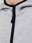 Jack&Jones herr dragkedja med huva JCOFUSION Sweat Zip ljusgrå melerad - Jackor och parkas för herrar - 138886 - 5
