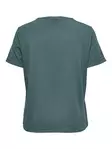 Only Carmakoma Dam Plus Size T-shirt Moster Fold Up North Atlantic - T-shirts för damer - 141286 - 2