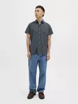 Jack&Jones kortärmad herrskjorta marinblå blazer - Skjortor för herrar - 138026 - 2