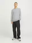 Jack&Jones tröja JJEGLOBE ljusgrå melerad - Stickat för herrar - 139466 - 2