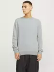 Jack&Jones tröja JJEGLOBE ljusgrå melerad - Stickat för herrar - 139466 - 1
