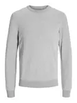 Jack&Jones tröja JJEGLOBE ljusgrå melerad - Stickat för herrar - 139466 - 6