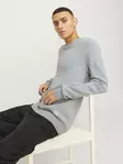 Jack&Jones tröja JJEGLOBE ljusgrå melerad - Stickat för herrar - 139466 - 3