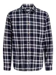 Jack & Jones herrrutig skjorta JJEDOVER Rutig marinblå kavaj - Skjortor för herrar - 140126 - 1