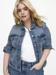 Only Carmakoma dam jeansjacka i plusstorlek Wespa ljusblå - Jeansjackor för damer - 133986 - 2