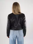 Only damjacka i konstläder Biker svart - Skinnjackor och PU-jackor för damer - 138936 - 2