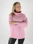 Only damtröja Polotröja mauve mist - Stickat för damer - 139456 - 1