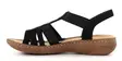 Rieker damsandaler V2870-00 svart - Rieker sandals - 138156 - 3