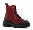 Ten Points ankelboots i läder för damer 60518 Pandora Chunky mörkröd - Stövletter och kängor för damer - 136886 - 2