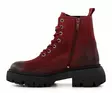 Ten Points ankelboots i läder för damer 60518 Pandora Chunky mörkröd - Stövletter och kängor för damer - 136886 - 3