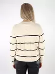 Vero Moda randig tröja för dam Raglan björk/v.svart - Stickat för damer - 136846 - 2