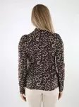 Vila höghalsad skjorta dam Rollneck nomad/leo - Långärmade tröjor för  damer - 137616 - 2