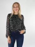 Vila Skjorta svart/dagg - Långärmade tröjor för damer - 136536 - 1