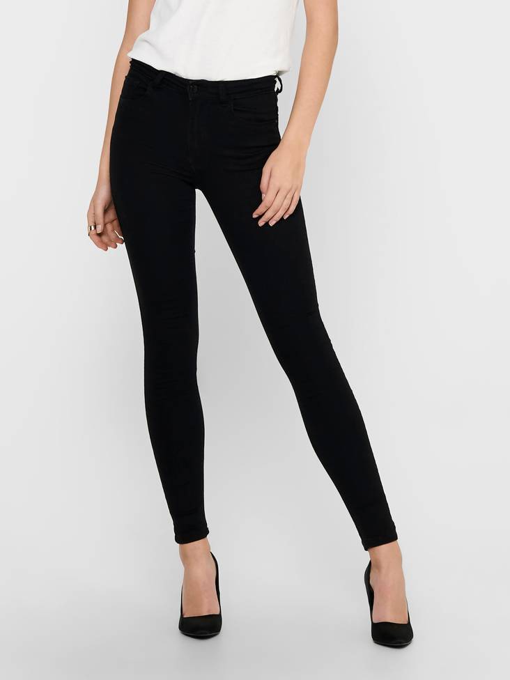 JDY dam jeans, hög midja Nikki life high svart - Jeans för damer - 129016 - 1