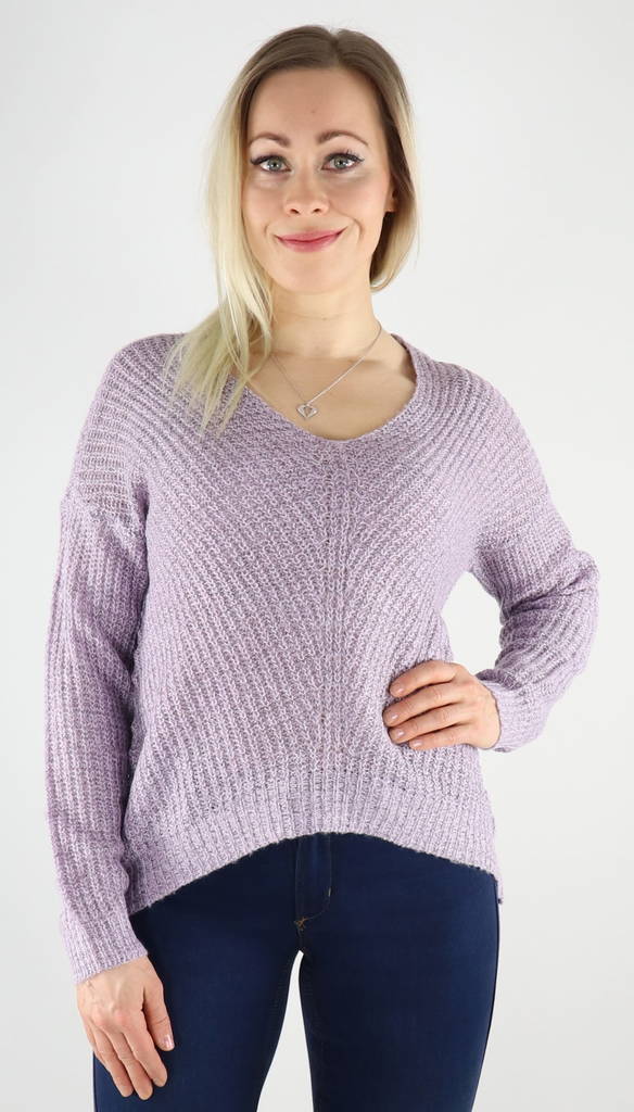 JDY dam stickad tröja new Megan palstel lila - Stickat för damer - 130046 - 1