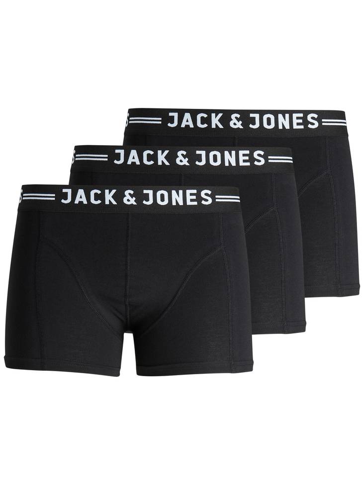 Jack & Jones Sense Trunks 3-pack blackwais - Trunks och strumpor för herrar - 130016 - 1