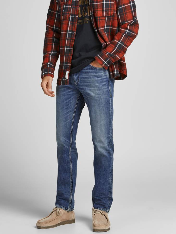 Jack & Jones herr jeans Regular fit Clark org 118 blå - Jeans för herrar - 129076 - 1