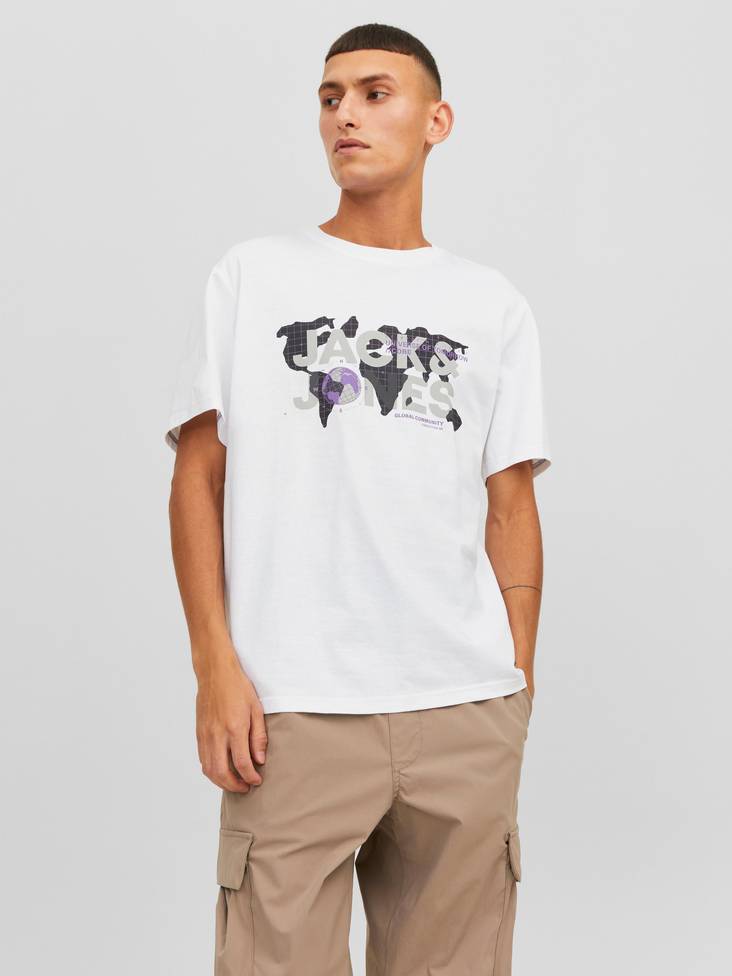 Jack&Jones T-Shirt Dammvit - T-shirts för herrar - 134696 - 1