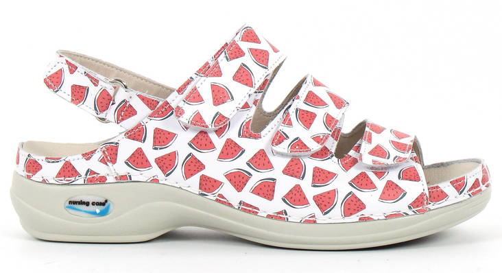 Maskintvättbara Sandaler Läder Watermelon - Arbetsskor för damer - 122666 - 1