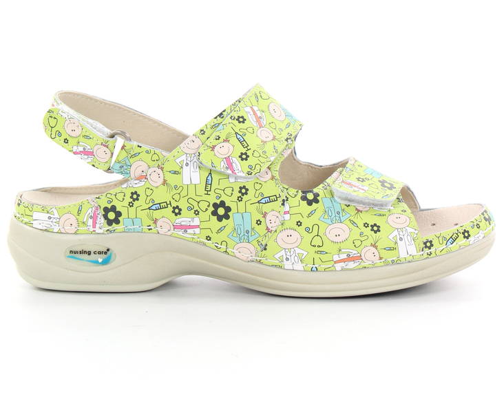 Maskintvättbara Sandaler läder playing - Arbetsskor för damer - 126976 - 1