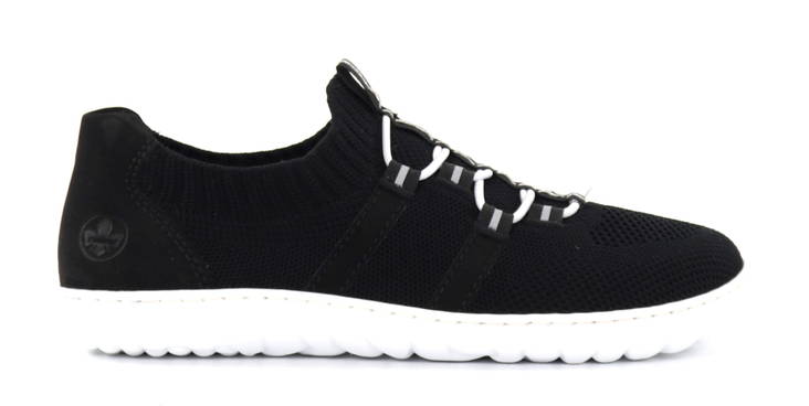 Rieker barfotaskor för damer 52854-00 svart - Rieker promenadskor - 135546 - 1