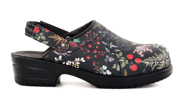 Sievi arbetsskor för damer Floret svart / blommönster - Arbetsskor för damer - 135486 - 1