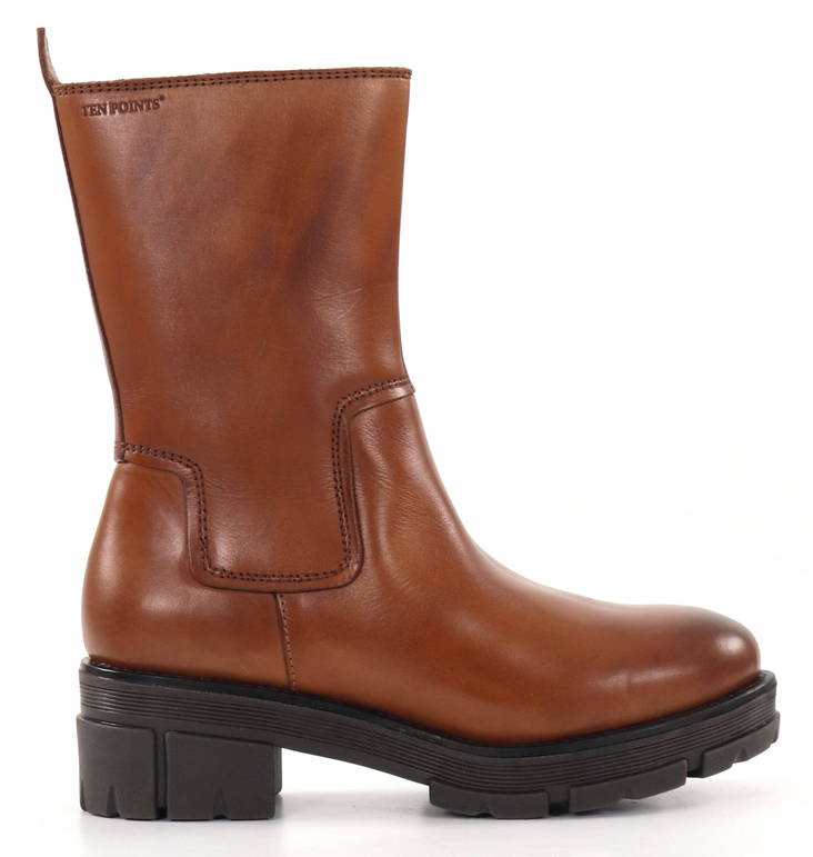Ten Points Ankelboots 60399 Cecilia Cognac - Stövletter och kängor för damer - 134486 - 1