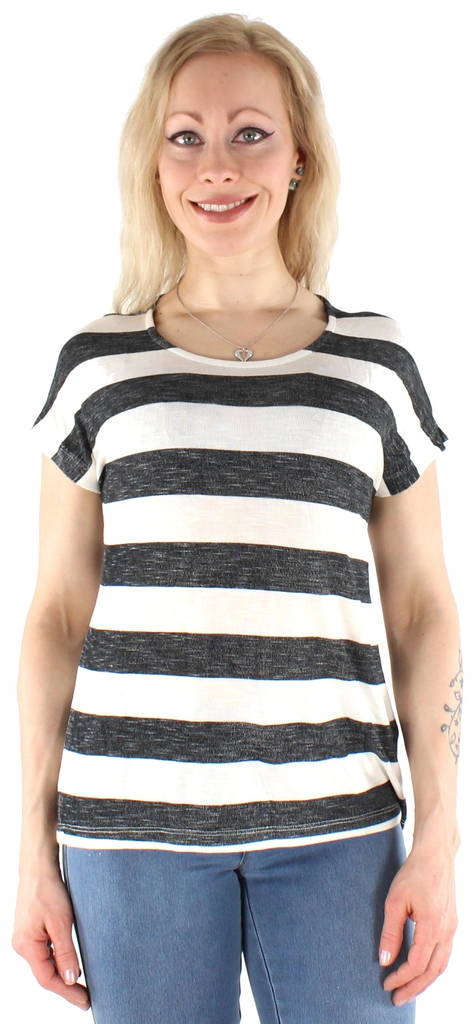 Vero Moda randig dam t-shirt Wide stripe svart/vit - T-shirts för damer - 128046 - 1