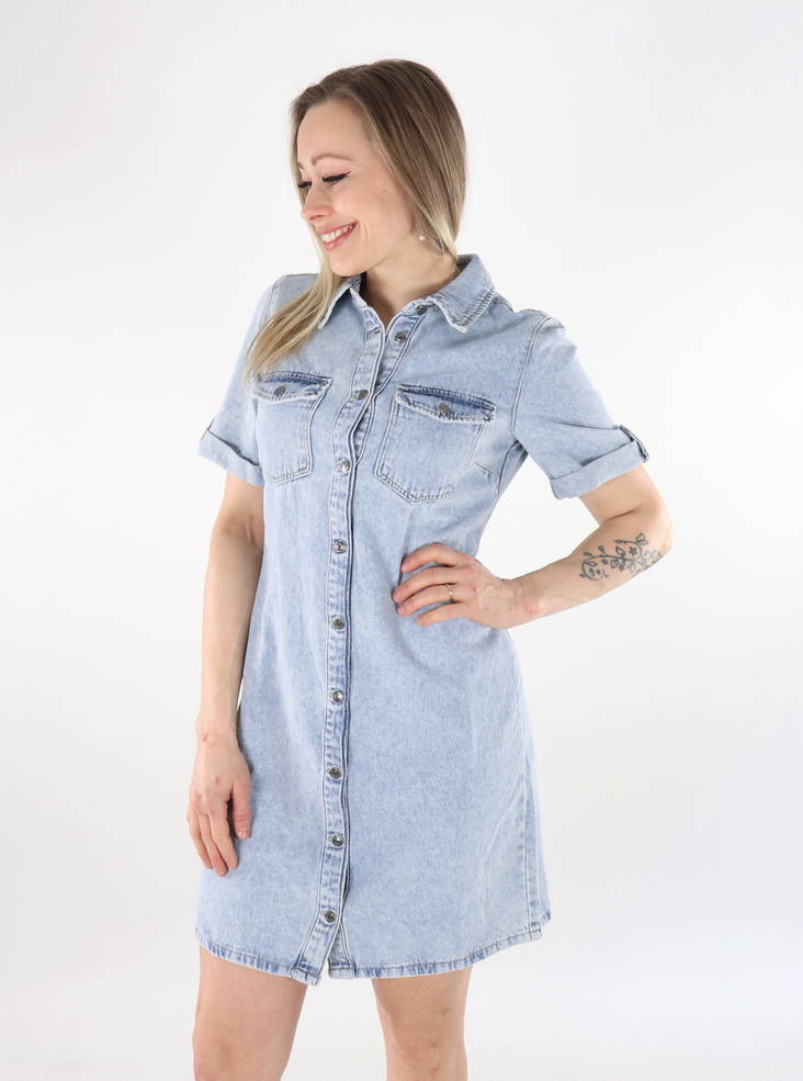 Vero Moda jeansklänning Denim ljusblå - Klänningar och tunikor - 135896 - 1