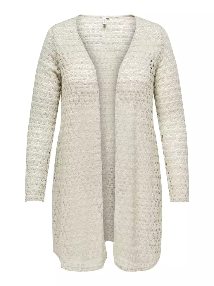 Only Carmakoma plus size Kofta Lati Lace silverfoder - Stickat för damer - 136476 - 1