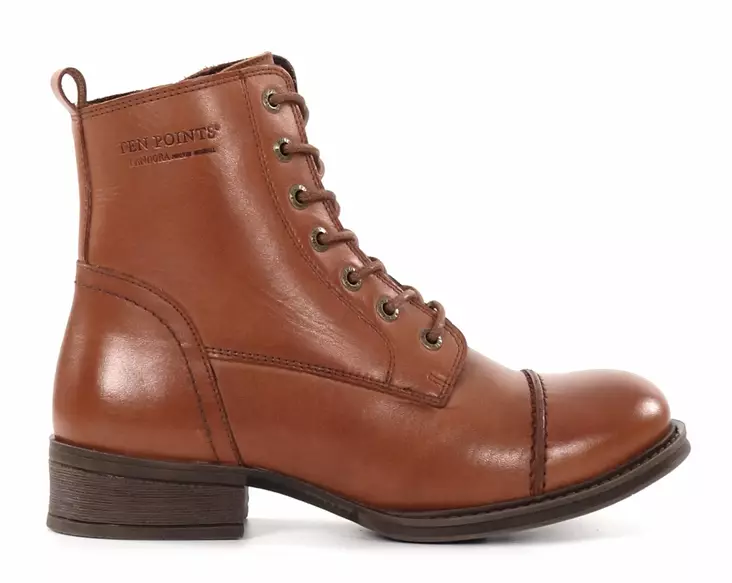 Ten Points ankelboots dam 60166 Pandora Cognac - Stövletter och kängor för damer - 136566 - 1