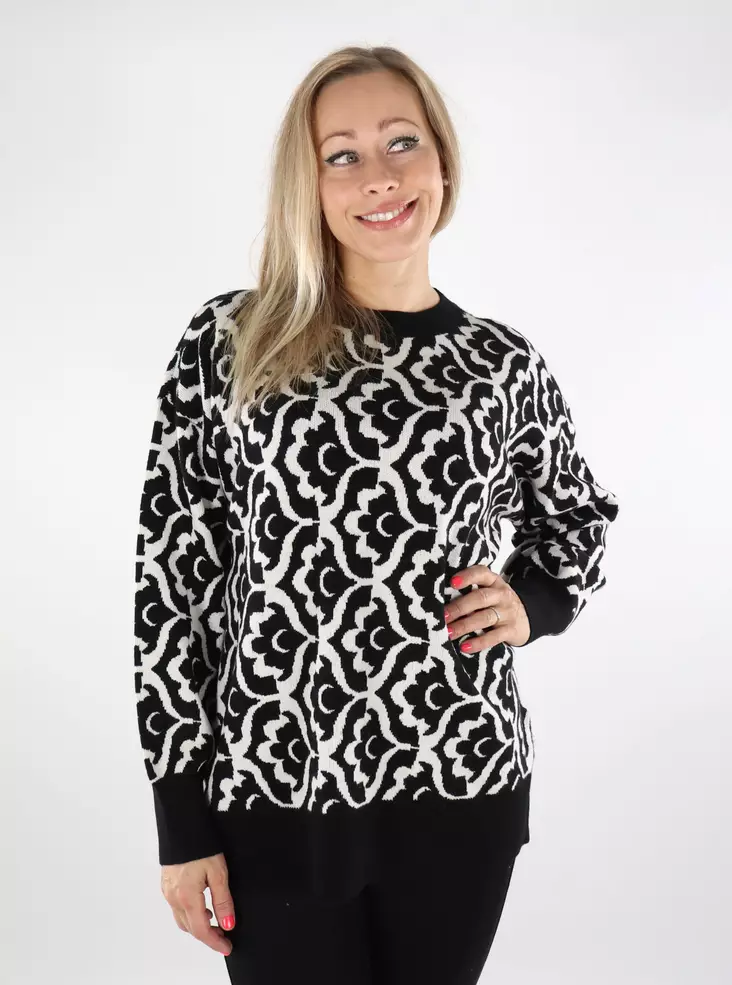 Vero Moda damtröja svart/björk F - Stickat för damer - 136786 - 1