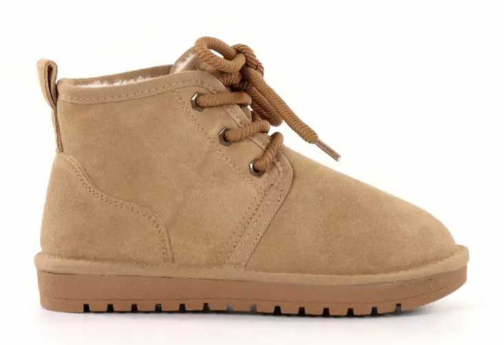 Duffy Ankelboots i mocka för damer 71-23001 camel - Stövletter och kängor för damer - 136806 - 1