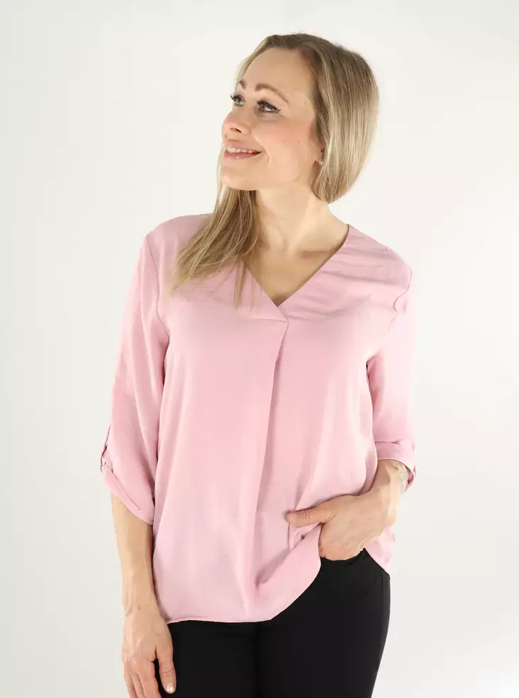 JDY damskjorta 3/4 blekt lila - Långärmade tröjor för  damer - 138546 - 1