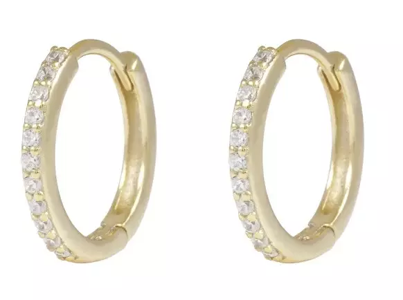 Snö of Sweden Örhängen Siri ring guld/klar - Halsband - 138646 - 1