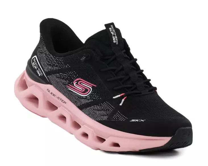 Skechers damsneakers 150513/BKMV GLIDE STEP ALTUS - FAST LANE svart/rosa - Skechers sneakers - 139156 - 1