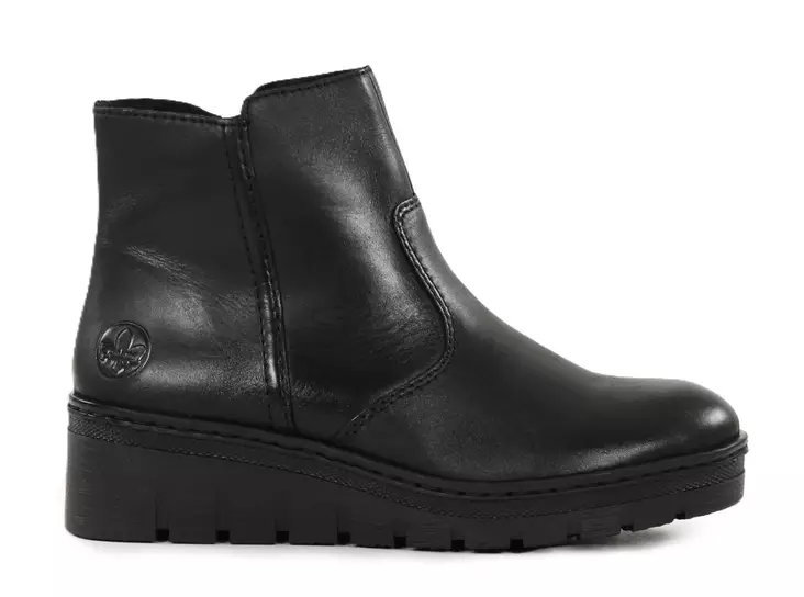 Rieker damstövletter i äkta läder X9165-01 svart - Rieker ankelboots - 139176 - 1