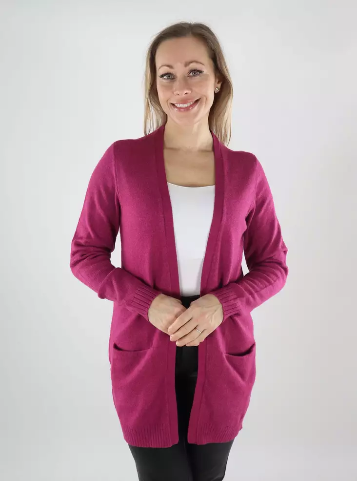 Vila damkofta VIRIL Open boysenberry - Stickat för damer - 139986 - 1