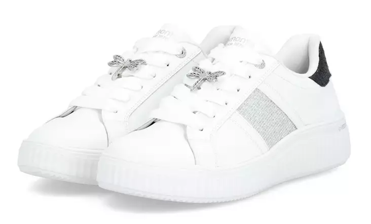 Rieker Remonte damskor/promenadskor med bred läst D3E02-80 vit - Rieker promenadskor - 140256 - 1