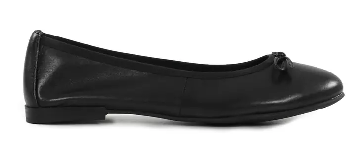 Marco Tozzi ballerinor i äkta läder 22100-46 001 svart - Ballerinaskor - 140186 - 1
