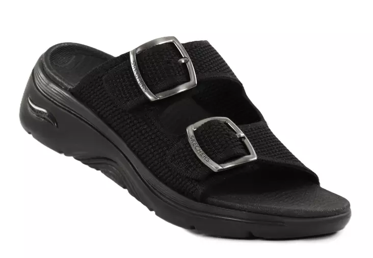 Skechers damflip-flops 140871/BBK GO WALK ARCH FIT 2.0 SANDAL - CHLOE svart - Slip-ins för damer - 138686 - 1