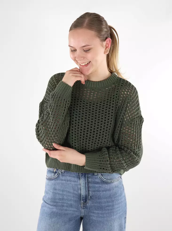 Something New damtröja Moss Pullover kalamata - Stickat för damer - 137836 - 1